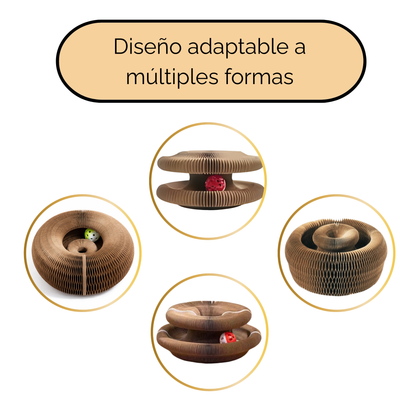 Rascador multifuncional para gatos