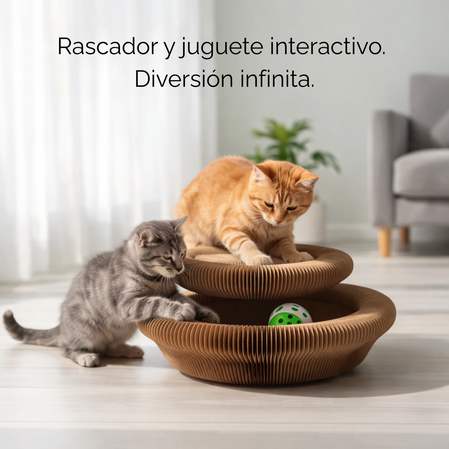 Rascador multifuncional para gatos